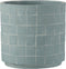J-Line bloempot Vierkant - keramiek - lichtblauw - large - Ø 16 cm