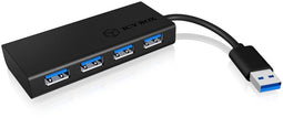 Icy Box IB-AC6104-B - USB Hub - 4x USB 3.2 Gen1 - Zwart