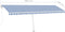vidaXL - Luifel - vrijstaand - automatisch - 600x350 - cm - blauw - en - wit