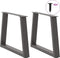vidaXL - Eettafelpoten - 2 - st - V-vormig - 60x(42-43,3) - cm - staal - antraciet