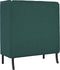 vidaXL - Hoge - Rug - Bank - Donkergroen - 109x56x121 - cm - Stof