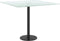 vidaXL - Tafelblad - 50x50 - cm - 6 - mm - gehard - glas - met - marmeren - design - wit