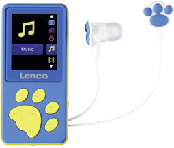 Lenco Xemio-560 - MP3/MP4-speler - 8GB geheugen met oordopjes - Blauw