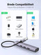 Ugreen 60554 - Laptop Dock & Poortreplicator - 4 USB 3.0 poorten - Grijs