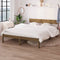 vidaXL - Bedframe - massief - grenenhout - honingbruin - 160x200 - cm
