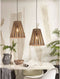 GOOD&MOJO Hanglamp Merapi - Bamboe/Zwart - 40x40x42cm - Modern - Hanglampen Eetkamer, Slaapkamer, Woonkamer