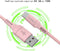 imoshion Kabel - USB C naar USB A Kabel - 1 meter - USB-C Oplader Kabel - Geschikt voor o.a. Apple iPhone 15/16 en Samsung - Roze