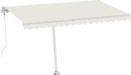 vidaXL - Luifel - vrijstaand - automatisch - 400x300 - cm - crèmekleurig