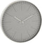 J-Line klok Silvester - kunststof - zilver - Ø 39 cm