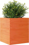 vidaXL - Plantenbak - 60x60x68,5 - cm - massief - grenenhout - wasbruin