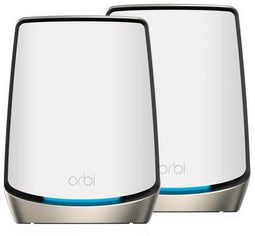 Netgear Orbi RBK862S - Mesh WiFi 6-systeem - 6 Gbps snelheid - Wit (2 stuks)