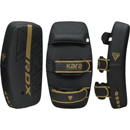 RDX F6 Kara Thai Arm Pads - Thai arm pads - Calibrated Impact Diffusion Sheet - Matzwart met Goud