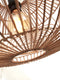 GOOD&MOJO Hanglamp Madeira - Rotan Zwart - Ø48cm - Modern - Hanglampen Eetkamer, Slaapkamer, Woonkamer