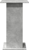 vidaXL - Bartafel - met - opbergruimte - 60x60x102 - cm - bewerkt - hout - betongrijs