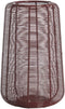 Light & Living windlicht ADETA glans bordeaux met glas – Ø19,5x30 cm
