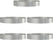 vidaXL - Tuinplanten - 5 - stuks - 120x120x20 - cm - RVS