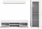 Furnilux Jam - Woonkamercombinatie - Praktische indeling - Wit - 35x235x159cm