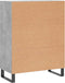 vidaXL - Dressoir - 69,5x34x90 - cm - bewerkt - hout - betongrijs