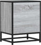 vidaXL - Nachtkastjes - 2 - st - 40x31x50 - cm - bewerkt - hout&metaal - grijs - sonoma