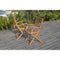 Set van 2 opvouwbare tuinstoelen in eucalyptus FSC - 57,5x56x90cm