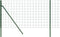 vidaXL - Draadgaashek - 1,1x25 - m - gegalvaniseerd - staal - groen