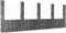vidaXL - Schanskorf - U-vormig - met - 5 - palen - 500x20x200 - cm - ijzer