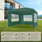 tectake® Paviljoen Barinas - Partytent 3x3 m - Waterdicht Zeildoek - Groen