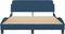 vidaXL - Bedframe - met - hoofdeinde - zonder - matras - 120x200 - cm - stof - blauw