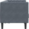 vidaXL - Tweezitsbank - Chesterfield-stijl - en - bolsters - fluweel - donkergrijs