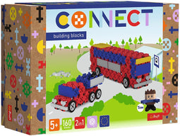Trefl Connect M - Bouwblokken Bus Pick-up FSC Mix 70%