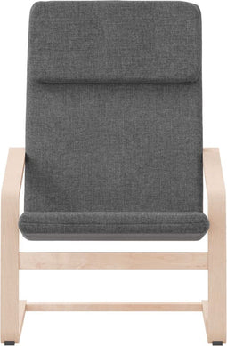 vidaXL Relaxstoel stof donkergrijs