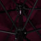 vidaXL - Parasol - met - metalen - paal - 300 - cm - bordeauxrood