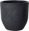 KANNIA - Bloempot - Grafietgrijs - 55 cm - Klei-vezelmengsel