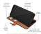 Mobilize Telefoonhoesje geschikt voor Samsung Galaxy A36 Hoesje Echt Leer | Mobilize Wallet Bookcase Portemonnee | Pasjeshouder voor 3 Pasjes | Telefoonhoesje voor Pinpas / OV Kaart / Rijbewijs - Bruin