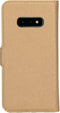 Mobiparts Galaxy S10e - Wallet Case - Saffiano motief - Bruin