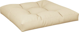 vidaXL - Palletkussen - 80x80x12 - cm - stof - beige