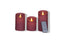 Annas collection - B.o. 3st kaars wax rustiek bewegende vlam 7.5x10/12.5/15cm antiek roze afstan...