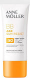 Hydraterende Gezichtscrème Âge Sun Rerist BB Cream Anne Möller (50 ml) SPF 50+