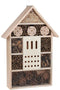 Groot vlinderhuis bijenhuis wespenhotel 51 cm - Tuindecoratie - Diervriendelijk - Bruin