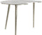 Light & Living Organische Bijzettafel Linos - 67 x 49cm - Nikkel