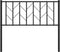 vidaXL - Hoofdbord - 100 - cm - metaal - zwart