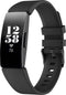 iMoshion Bandje Geschikt voor Fitbit Ace 2 - iMoshion Siliconen band gekleurde gesp - Zwart