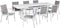 VALCANETTO/ BUSSETO - Tuinset voor 8 - Grijs - Aluminium
