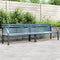 vidaXL - Tuinbank - 225 - cm - massief - vurenhout - en - gepoedercoat - staal - grijs