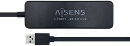 Aisens A106-0399 - USB Hub - 4x USB 3.2 (Gen1, 5Gb/s) - Zwart