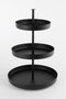 Mica Decorations Etagere 3-Laags - H44 x Ø30 cm - Zwart