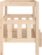 vidaXL - Hondenmand - 65,5x43x70 - cm - massief - grenenhout