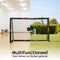 Dunlop Voetbaldoel - Voetbal Goal 180 x 120 x 60 cm - Metaal - Zwart/Rood