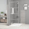 vidaXL - Inloopdouchewand - 80x195 - cm - transparant - ESG-glas - zilverkleurig