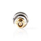 SMA-Adapter | SMA Male | N-Male | Verguld | 50 Ohm | Recht | Koper | Goud / Zilver | 2 Stuks